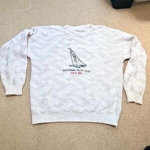 Nautical White Sweater